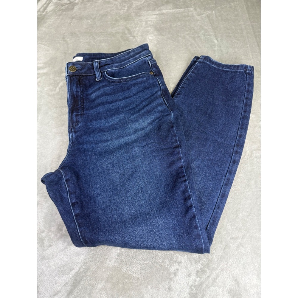 Lauren Conrad High Rise Skinny Jeans Dark Wash Blue WL32D030RW Womens 14